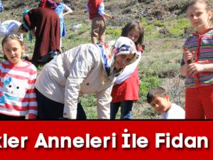 Minikler Anneleri İle Fidan Dikti