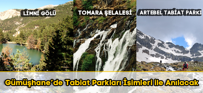 Gümüşhane’de Tabiat Parkları İsimleri ile Anılacak