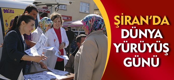 ŞİRAN'DA DÜNYA YÜRÜYÜŞ GÜNÜ