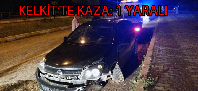 KELKİT’TE KAZA: 1 YARALI