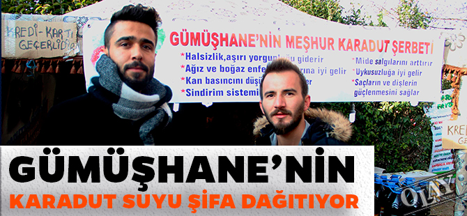 GÜMÜŞHANE'NİN KARADUT SUYU ŞİFA DAĞITIYOR