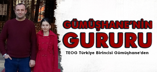 TEOG Türkiye Birincisi Gümüşhane'den