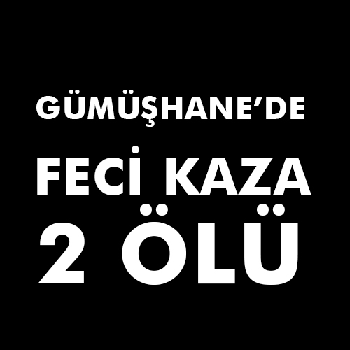 Gümüşhane'de Feci Kaza