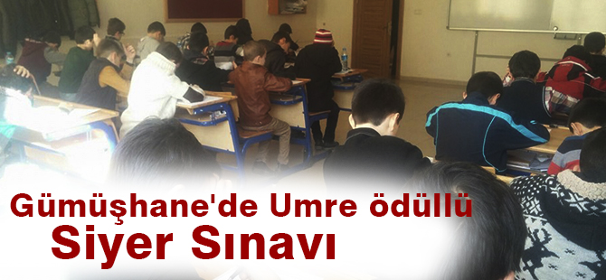 Gümüşhane'de Umre ödüllü Siyer Sınavı