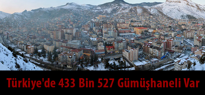 Türkiye'de 433 Bin 527 Gümüşhaneli Var