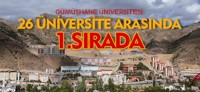 26 ÜNİVERSİTE ARASINDA 1. SIRADA