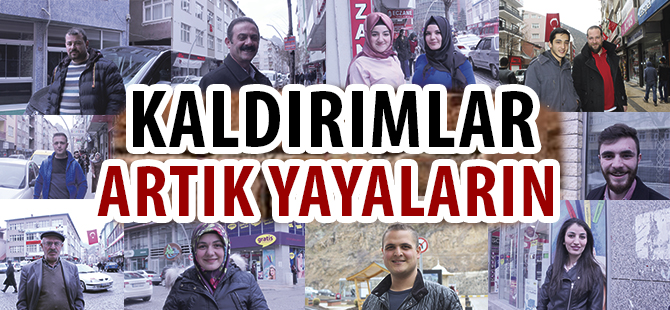 Gümüşhane'de Kaldırımlar Artık Yayaların