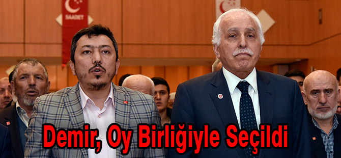 SP GÜMÜŞHANE İL BAŞKANLIĞI'NA AKIN DEMİR YENİDEN SEÇİLDİ