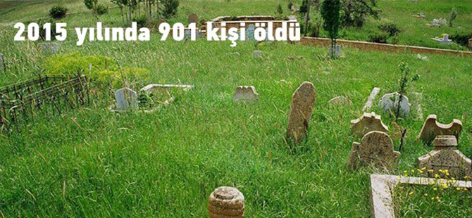 Gümüşhane'de 2015 yılında 901 kişi öldü