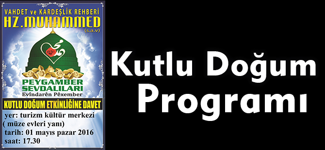 Kutlu Doğum Programı