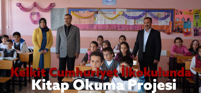 Kelkit Cumhuriyet İlkokulunda Kitap Okuma Projesi