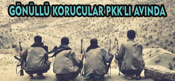 GÖNÜLLÜ KORUCULAR PKK'LI AVINDA