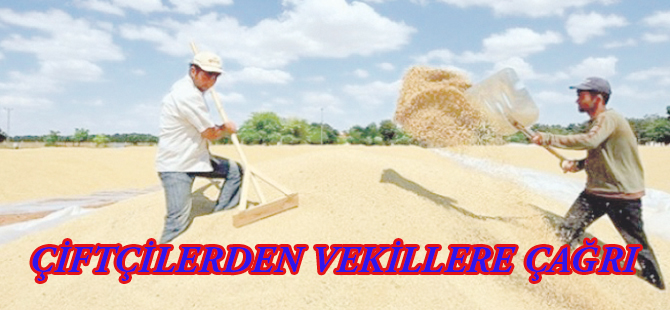 ÇİFTÇİLERDEN VEKİLLERE ÇAĞRI