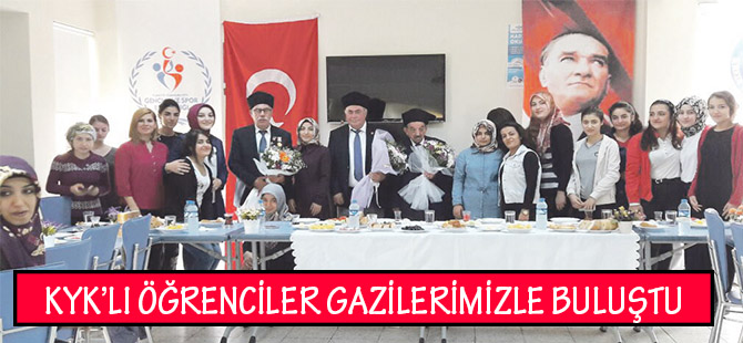 KYK’LI ÖĞRENCİLER GAZİLERİMİZLE BULUŞTU