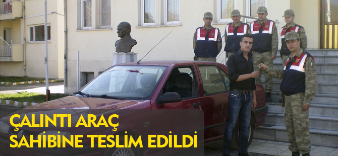 ÇALINTI ARAÇ SAHİBİNE TESLİM EDİLDİ