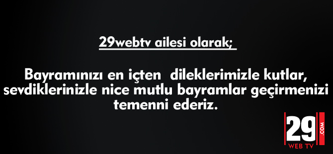 29webtv BAYRAM MESAJI