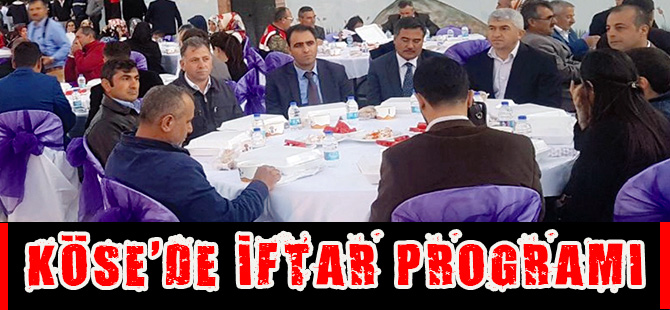 Köse'de iftar programı