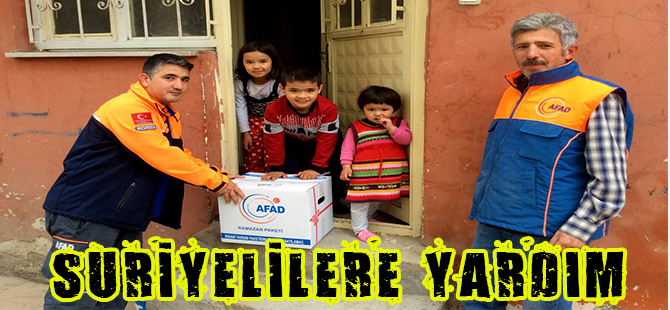 SURİYELİLERE YARDIM