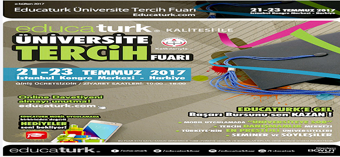 GÜMÜŞHANE ÜNİVERSİTESİ EDUCATURK TERCİH FUARI’NA KATILIYOR