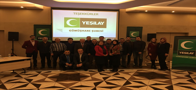 YEŞİLAY GÜMÜŞHANE ŞUBESİ 2. OLAĞAN GENEL KURULU YAPILDI