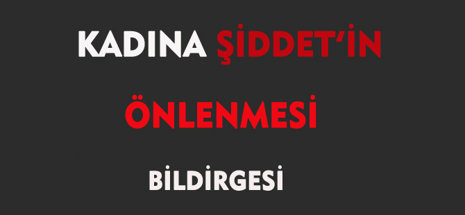 KADINA ŞİDDET'İN ÖNLENMESİ BİLDİRGESİ