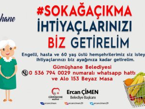 Sokağa Çıkma! İhtiyaçlarınızı Biz Getirelim