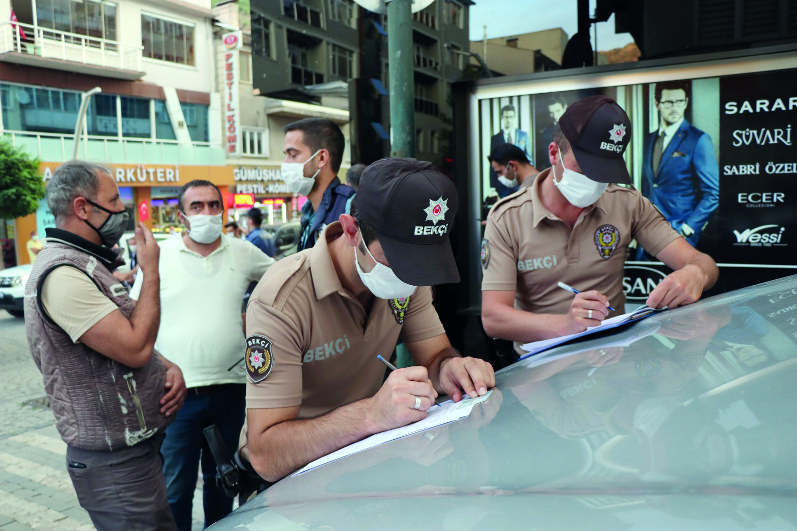 Dronla Maske Denetimi Başladı