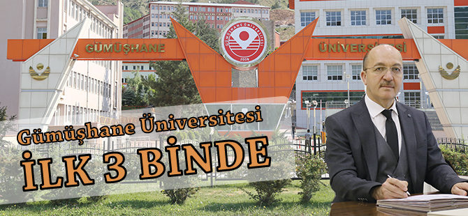 Gümüşhane Üniversitesi, Dünya Üniversiteleri Arasında İlk 3 Binde