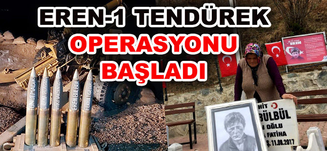 Karadeniz’in Şehit Evladı Eren Bülbül’ün Maneviyatı Teröristlerin Tepesinde EREN-1 TENDÜREK OPERASYONU BAŞLADI