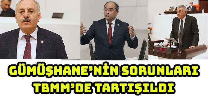 GÜMÜŞHANE’NİN SORUNLARI TBMM’DE TARTIŞILDI