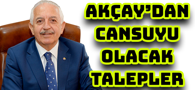 AKÇAY’DAN CANSUYU OLACAK TALEPLER