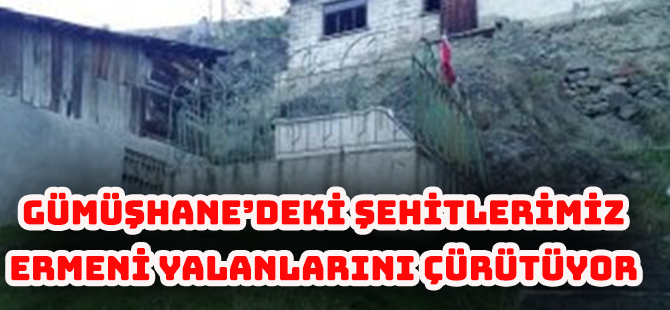 GÜMÜŞHANE’DEKİ ŞEHİTLERİMİZ  ERMENİ YALANLARINI ÇÜRÜTÜYOR