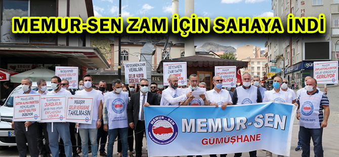 MEMUR-SEN ZAM İÇİN SAHAYA İNDİ