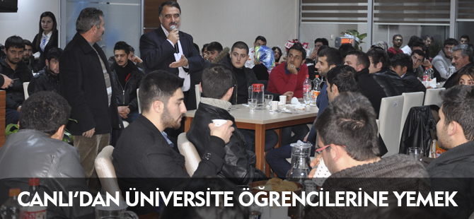 CANLI'DAN ÖĞRENCİLERE YEMEK