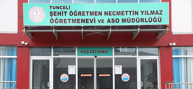 ŞEHİT NECMETTİN ÖĞRETMENİN ADI TUNCELİ ÖĞRETMENEVİ’NE VERİLDİ