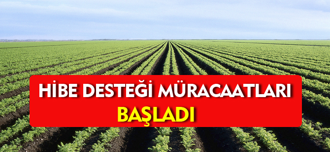 HİBE DESTEĞİ MÜRACAATLARI BAŞLADI