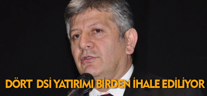 DÖRT DSİ YATIRIMI BİRDEN İHALE EDİLİYOR