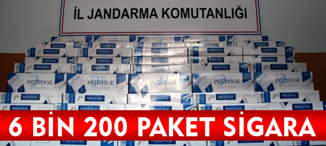 6 BİN 200 PAKET SİGARA