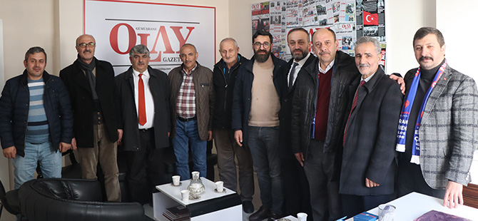 AK PARTİ ADAYLARI GÜMÜŞHANE OLAY GAZETESİNİ ZİYARET ETTİ