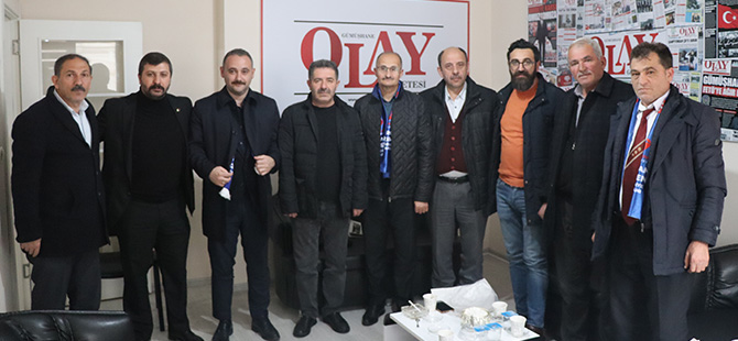 AK PARTİ BELEDİYE MECLİS ÜYESİ ADAYLARI GÜMÜŞHANE OLAY GAZETESİNİ ZİYARET ETTİ