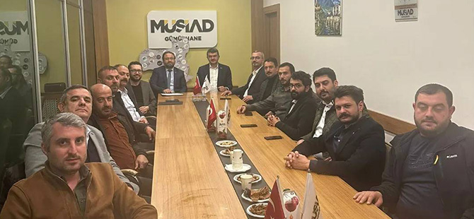 MÜSİAD KARZ-I HASEN SANDIĞI HEYETİ, MÜSİAD GÜMÜŞHANE ŞUBESİNİ ZİYARET ETTİ