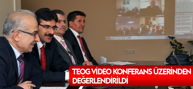 TEOG VİDEO KONFERANS ÜZERİNDEN DEĞERLENDİRİLDİ