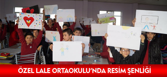 ÖZEL LALE ORTAOKULU’NDA RESİM ŞENLİĞİ