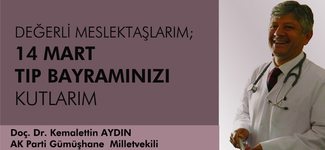 MİLLETVEKİLİ AYDIN TIP BAYRAMI MESAJI