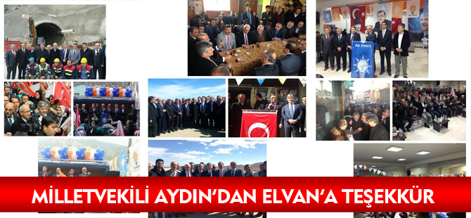 MİLLETVEKİLİ AYDIN’DAN ELVAN’A TEŞEKKÜR