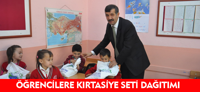 ÖĞRENCİLERE KIRTASİYE SETİ DESTEĞİ