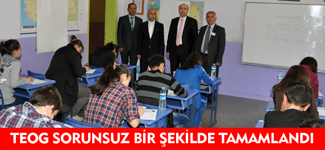 TEOG SORUNSUZ BİR ŞEKİLDE TAMAMLANDI