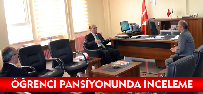 ÖĞRENCİ PANSİYONUNDA İNCELEME