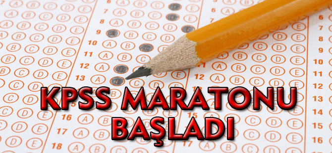 KPSS MARATONU BAŞLADI