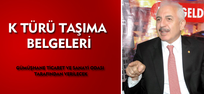 K TÜRÜ TAŞIMA BELGELERİ